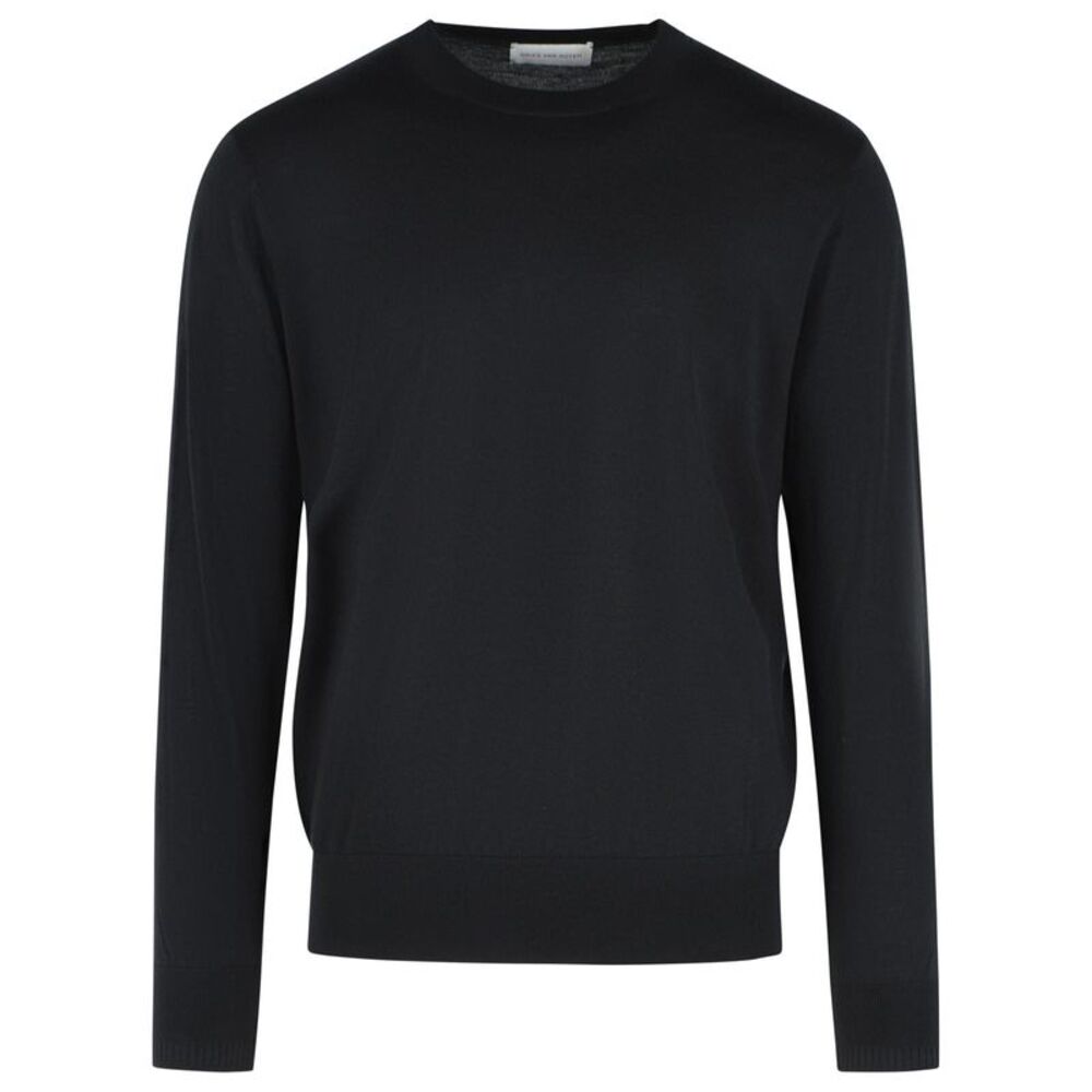 Dries Van Noten 'Murton' Black Merino Wool Sweater Men